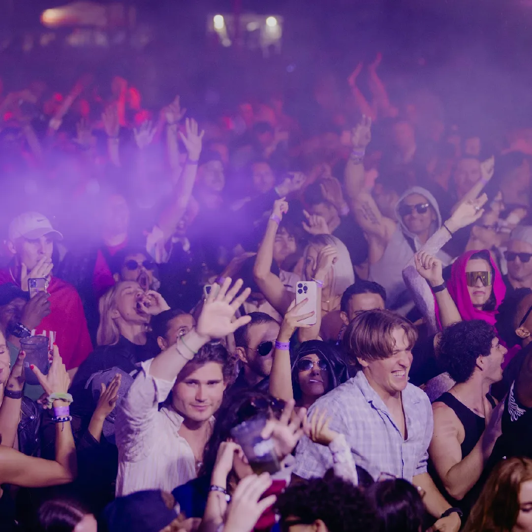 A photograph of the crowd at Anjunadeep